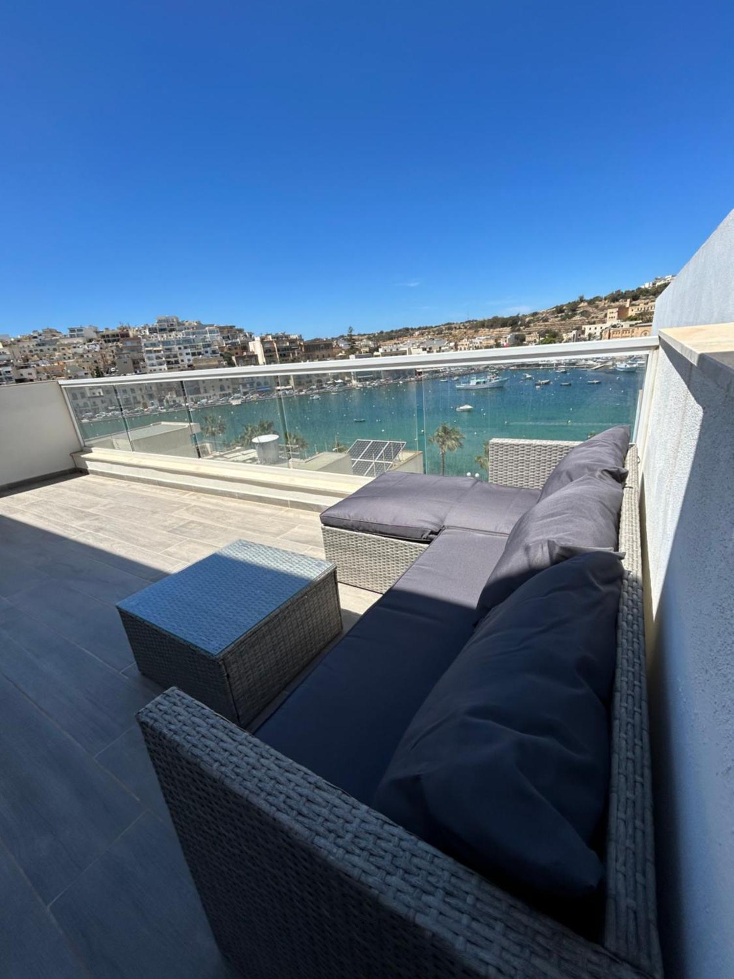Апартаменти Seaview Setters Penthouse Марсаскала Екстер'єр фото